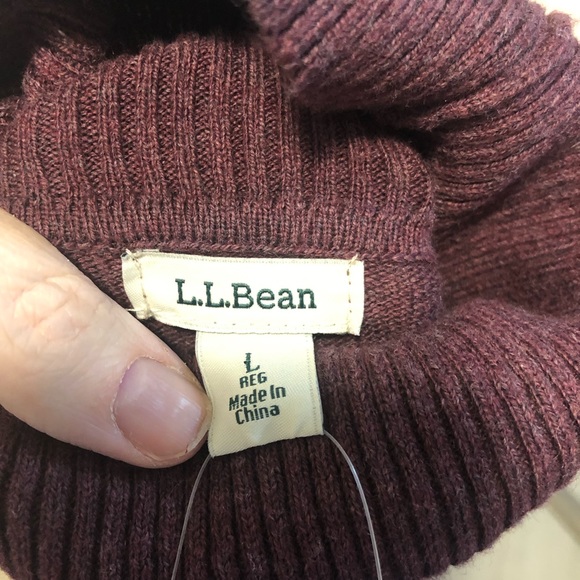 Ll Bean polo neck sweater size large - Picture 4 of 4